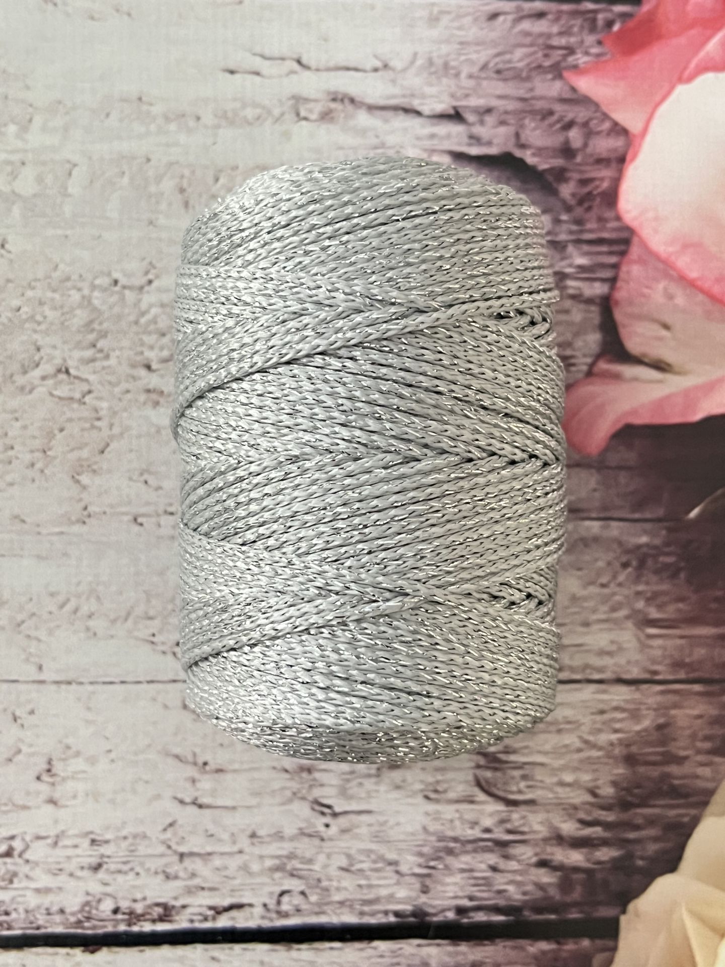 SİMLİ POLYESTER MAKROME AÇIK GRİ