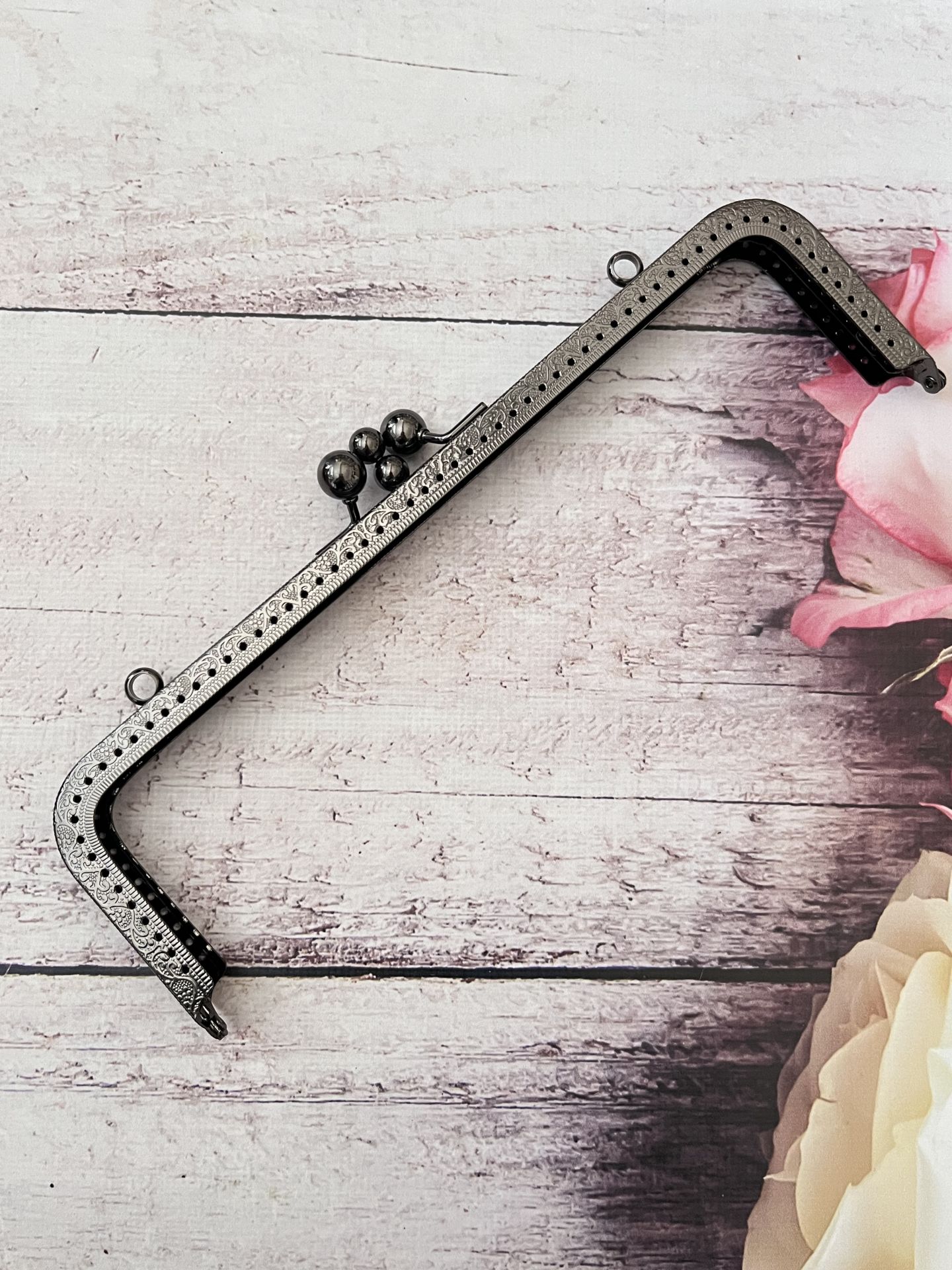 25 CM METAL ÇANTA KULPU 2 BÖLMELİ MODEL   M -29 Antrasit