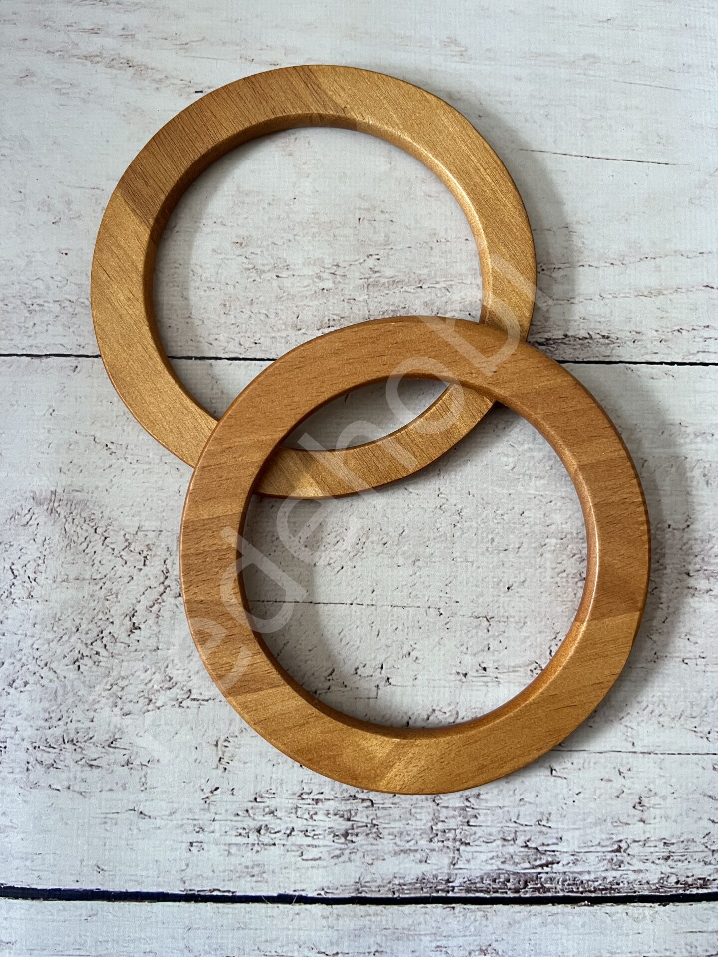 YUVARLAK MASİF AHŞAP KULP 15 CM 1 ÇİFT