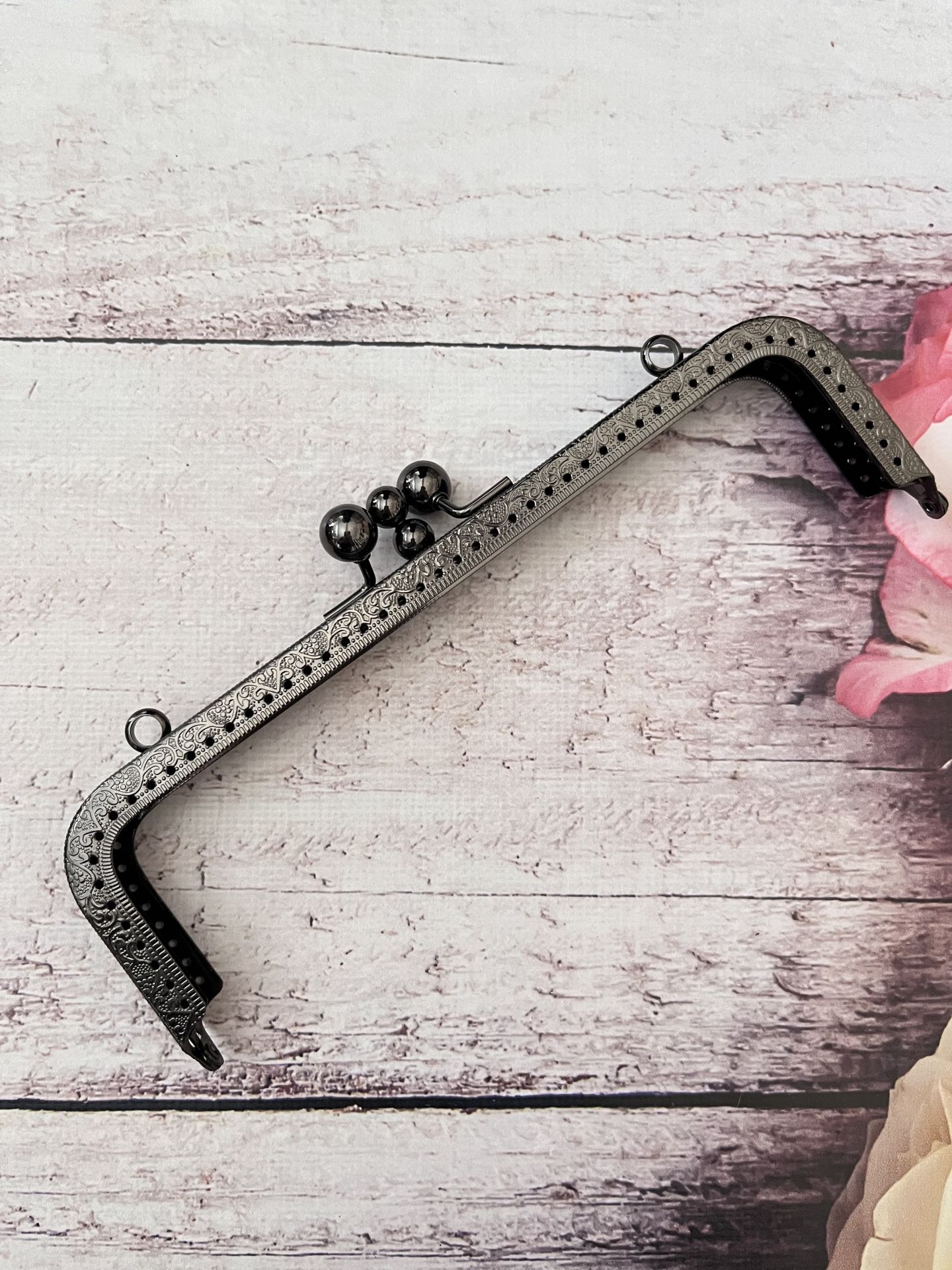 20 CM METAL ÇANTA KULPU  2 BÖLMELİ MODEL M-28 Antrasit
