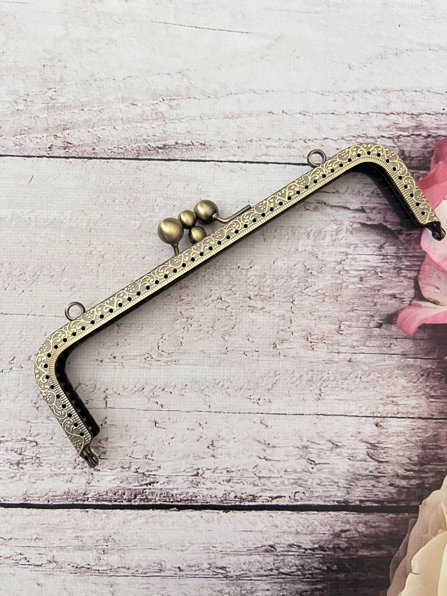 20 CM METAL ÇANTA KULPU  2 BÖLMELİ MODEL M-28 Antik