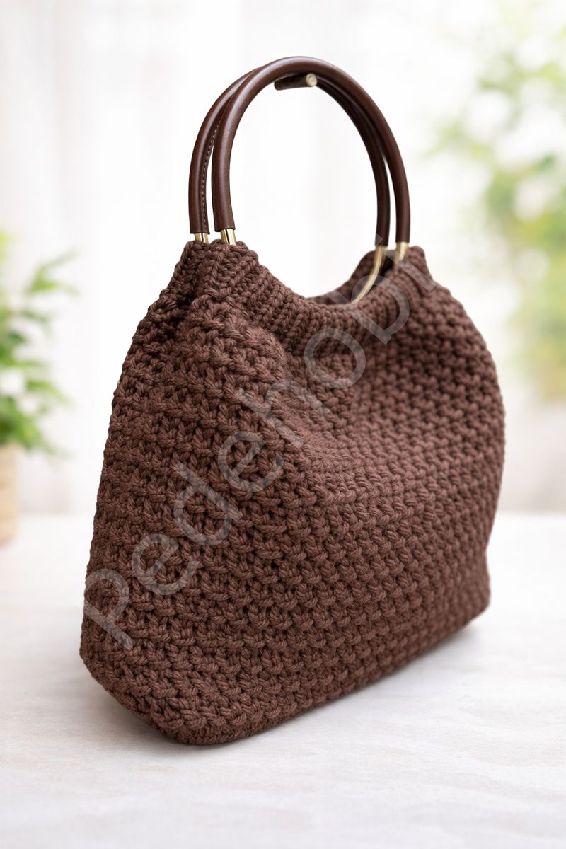 DERİLİ METAL ÇANTA SAPI YUVARLAK 13 CM 1 ÇİFT