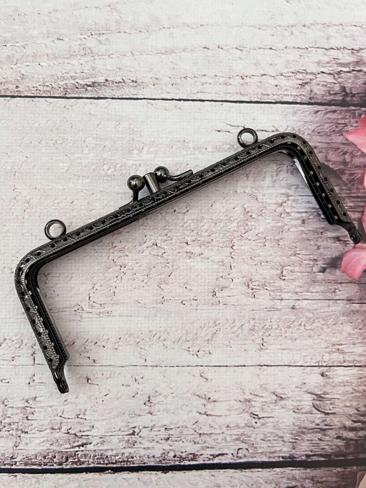 15 CM METAL ÇANTA KULPU  2 BÖLMELİ MODEL M-27 Antrasit