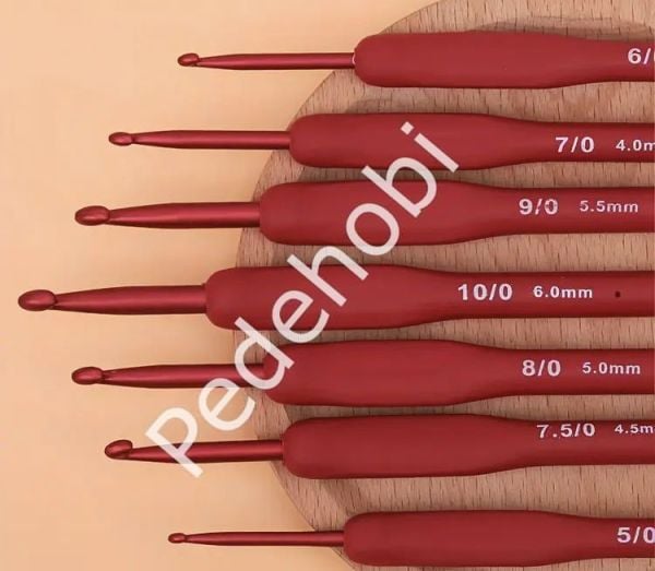 KIRMIZI SİLİKON SAPLI TIĞ  4.5 MM