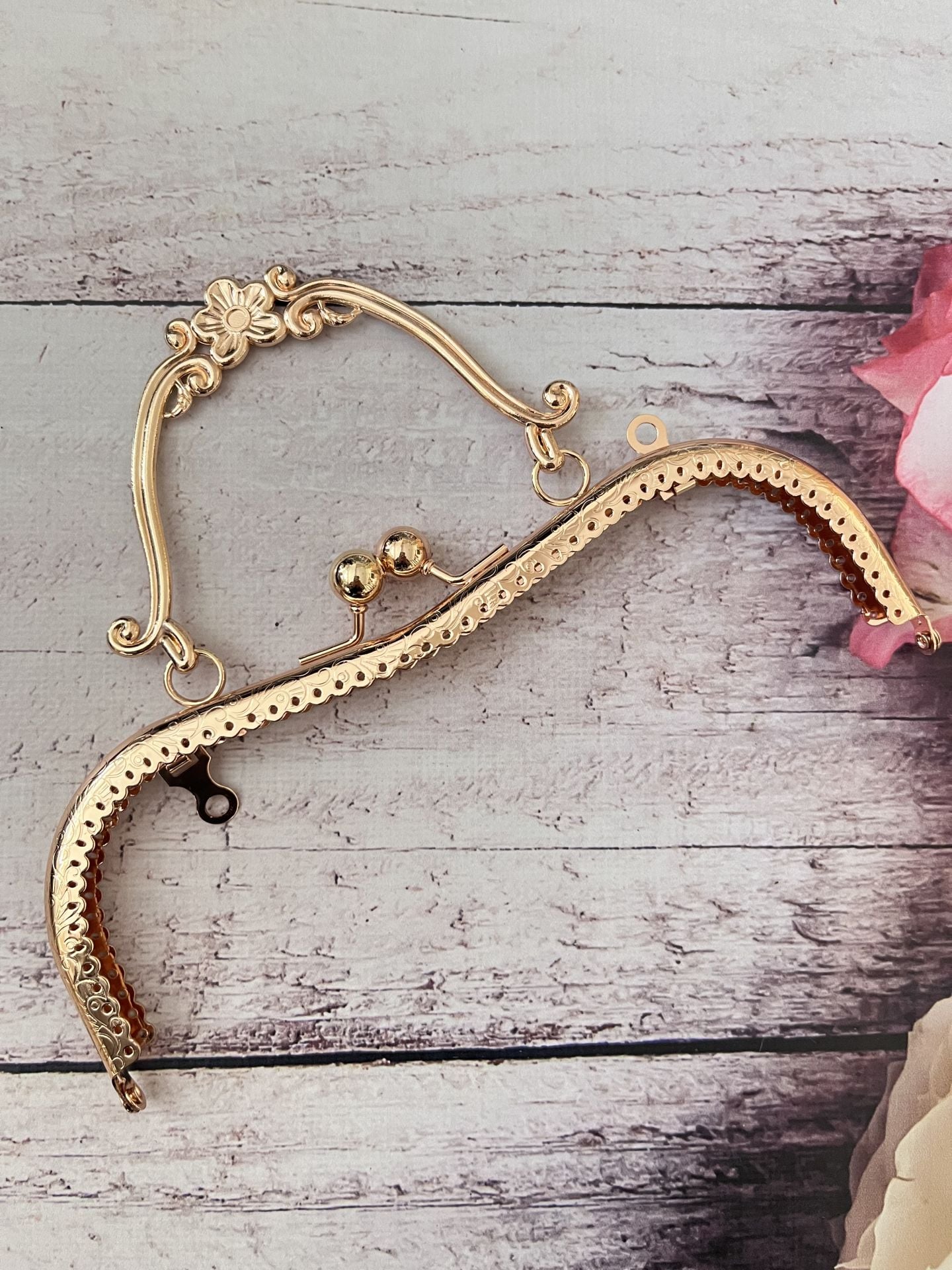 20 CM METAL ÇANTA KULPU   MODEL M-30 Gold
