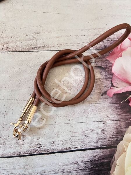 DERİ ASKI KOVAN KANCALI GÜMÜŞ İNCE