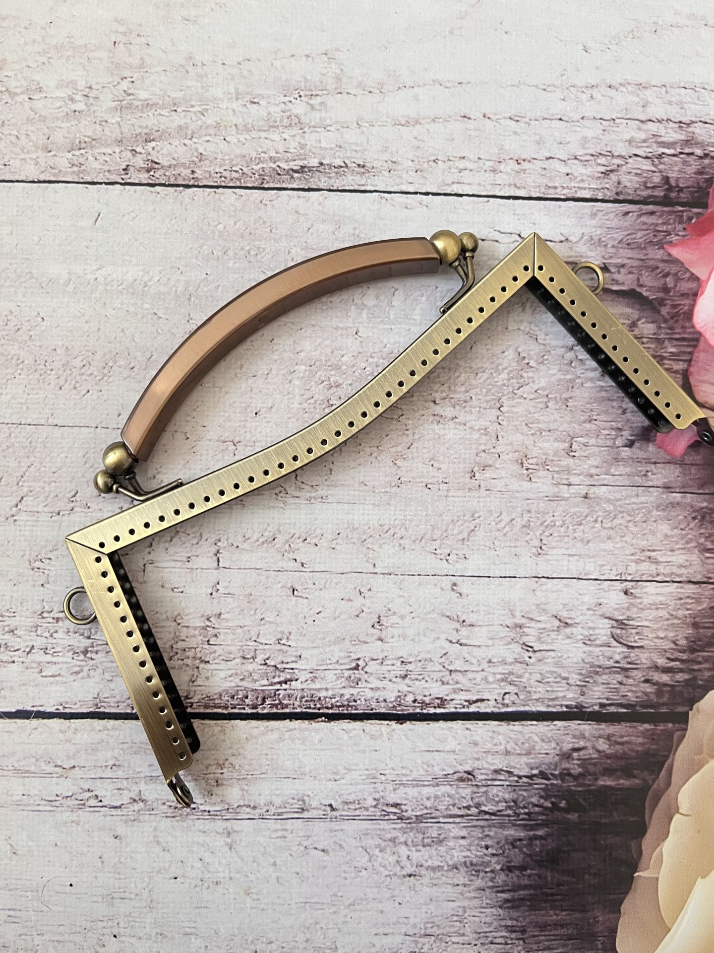 21 CM METAL ÇANTA KULPU   MODEL M-20 Antik