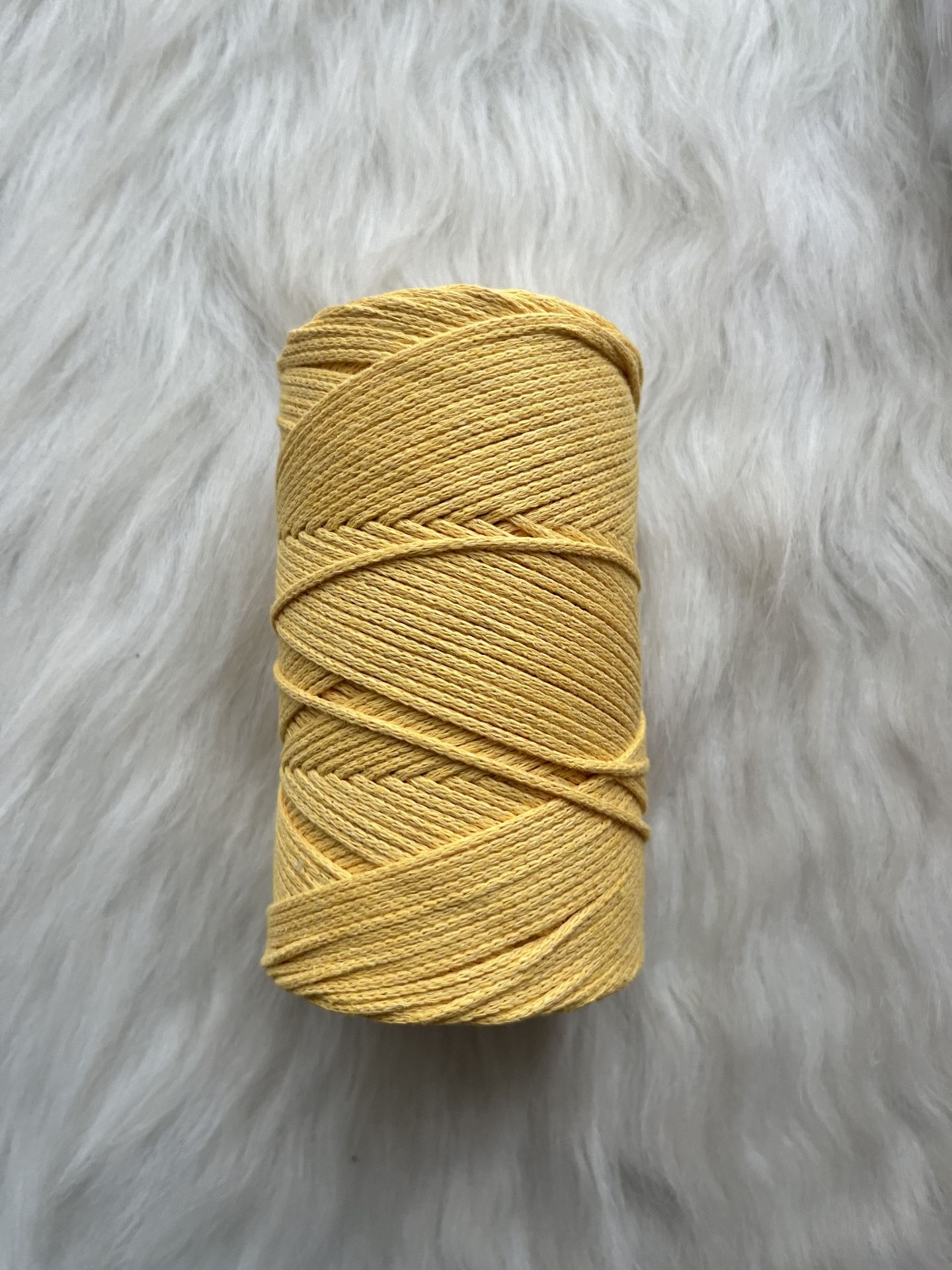 PAMUK MAKROME İNCE KOYU SARI