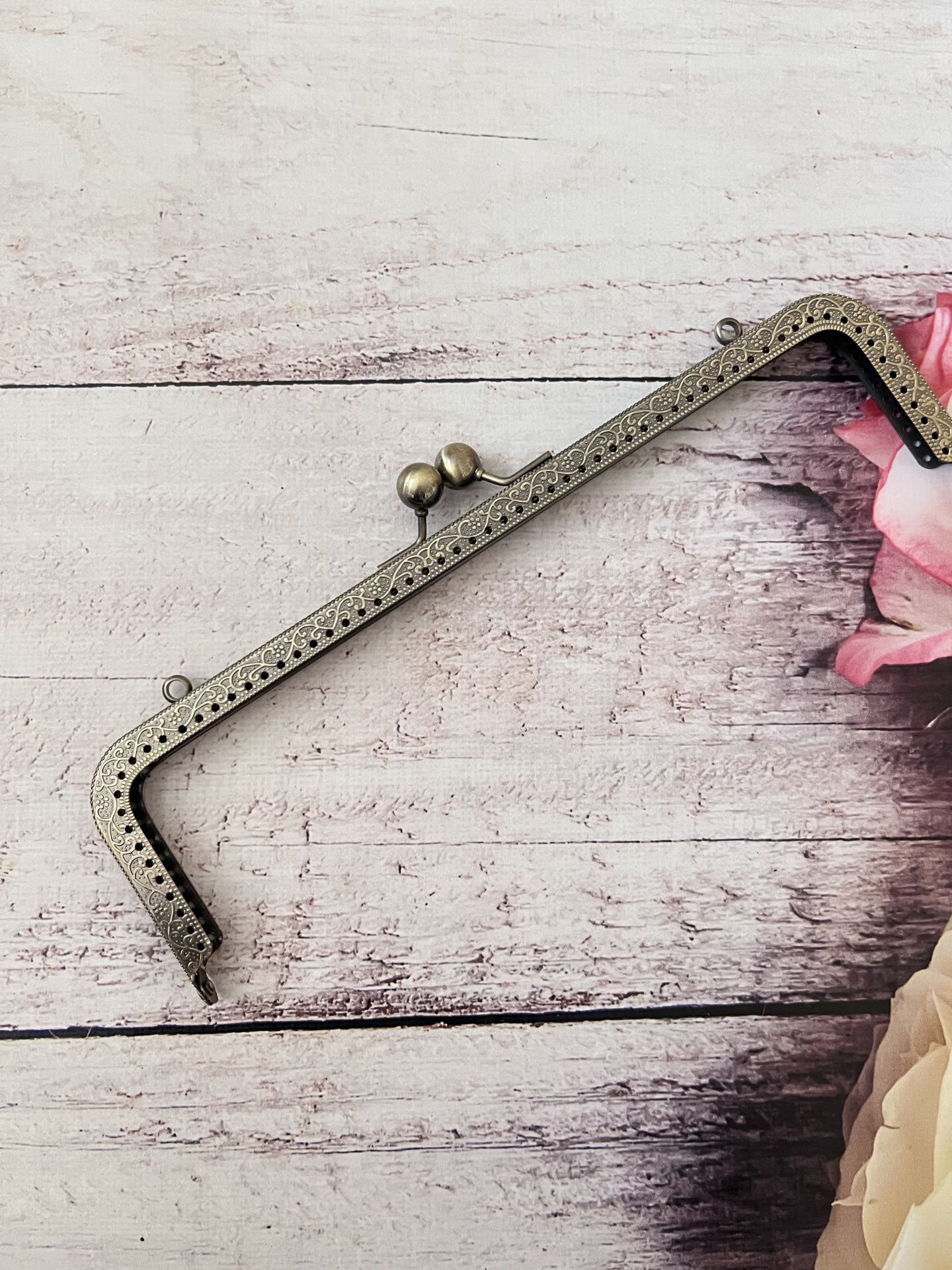 25 CM METAL ÇANTA KULPU   MODEL M-31 Antik