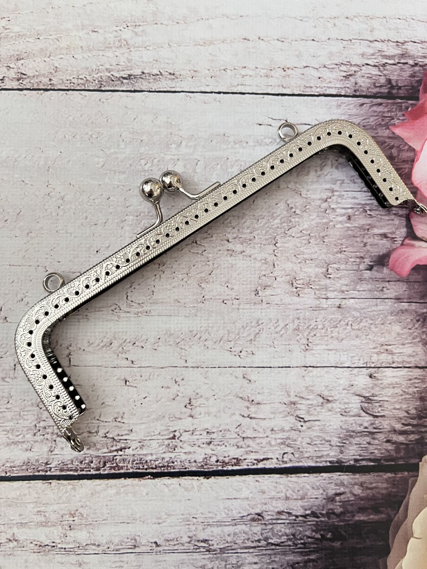 18.50 CM METAL ÇANTA KULPU   MODEL M-11 Gümüş