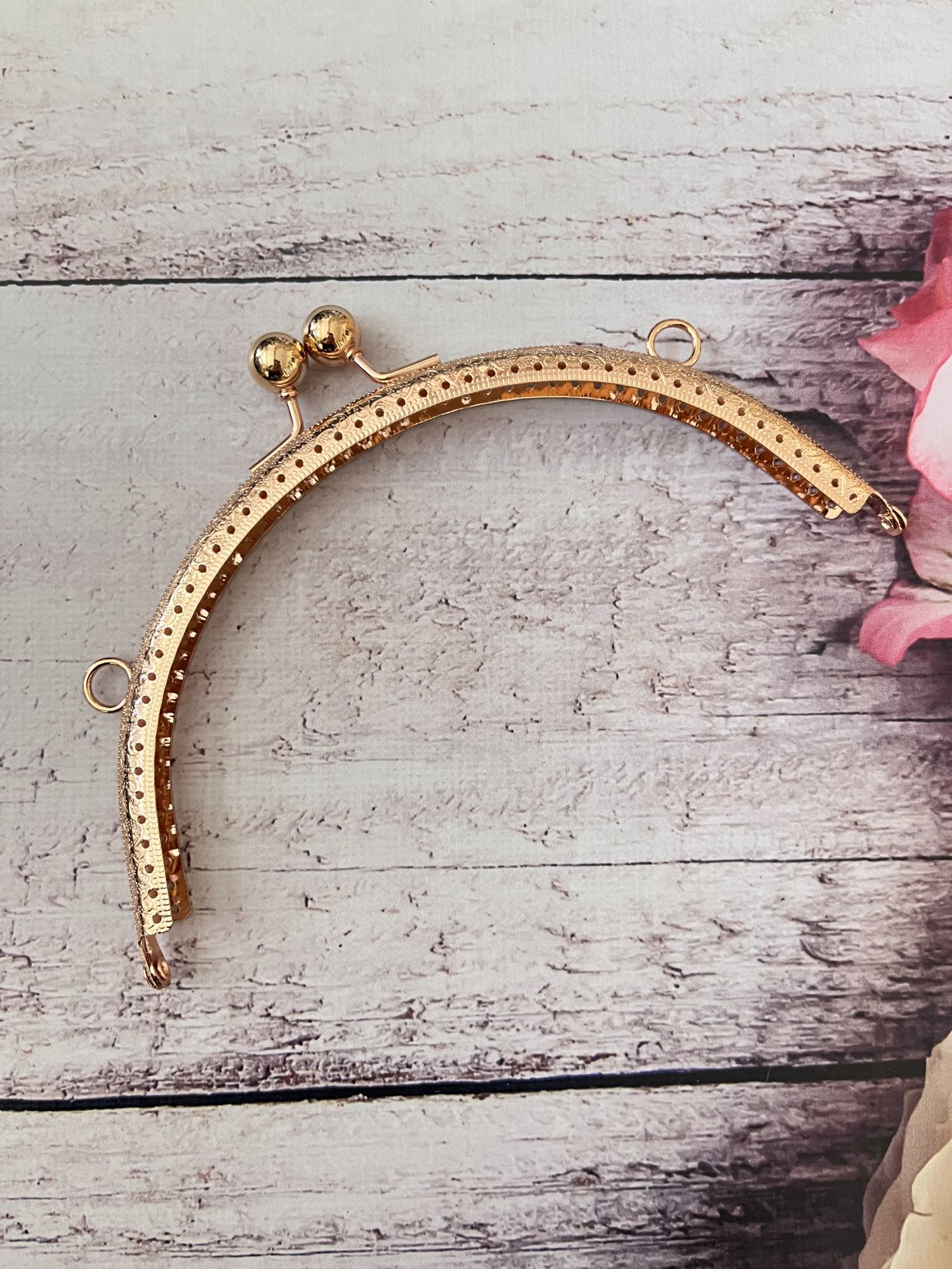 18.CM METAL ÇANTA KULPU   MODEL M-5 Gold
