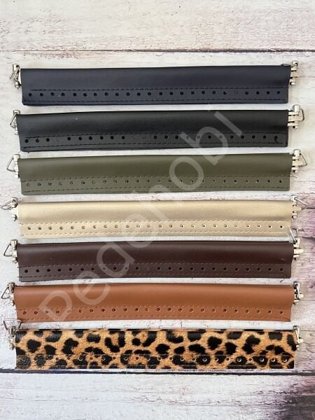 ASKILI YAYLI DERİLİ ÇANTA BURSU 28cm KAHVE
