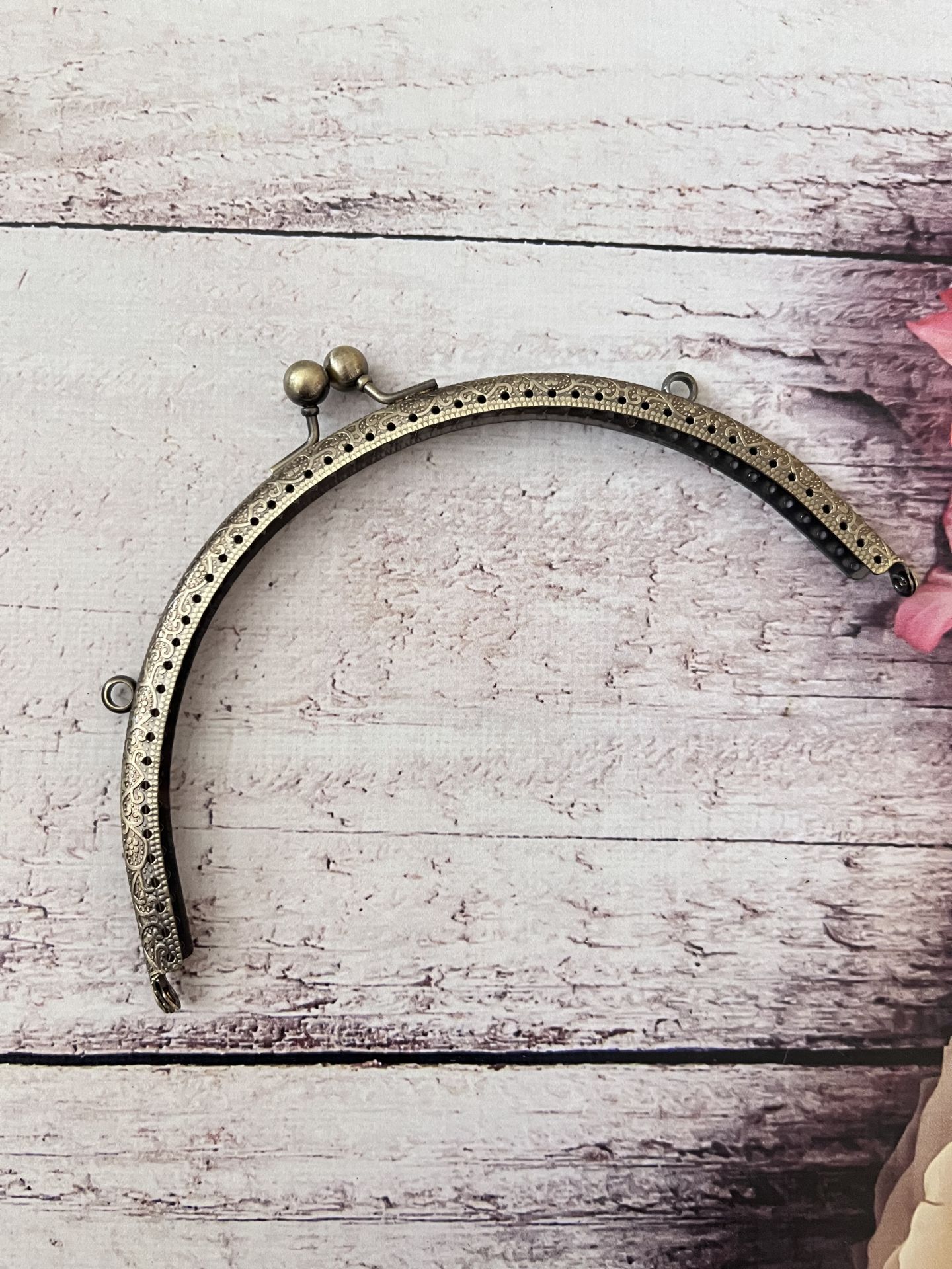 18.CM METAL ÇANTA KULPU   MODEL M-5 Antik