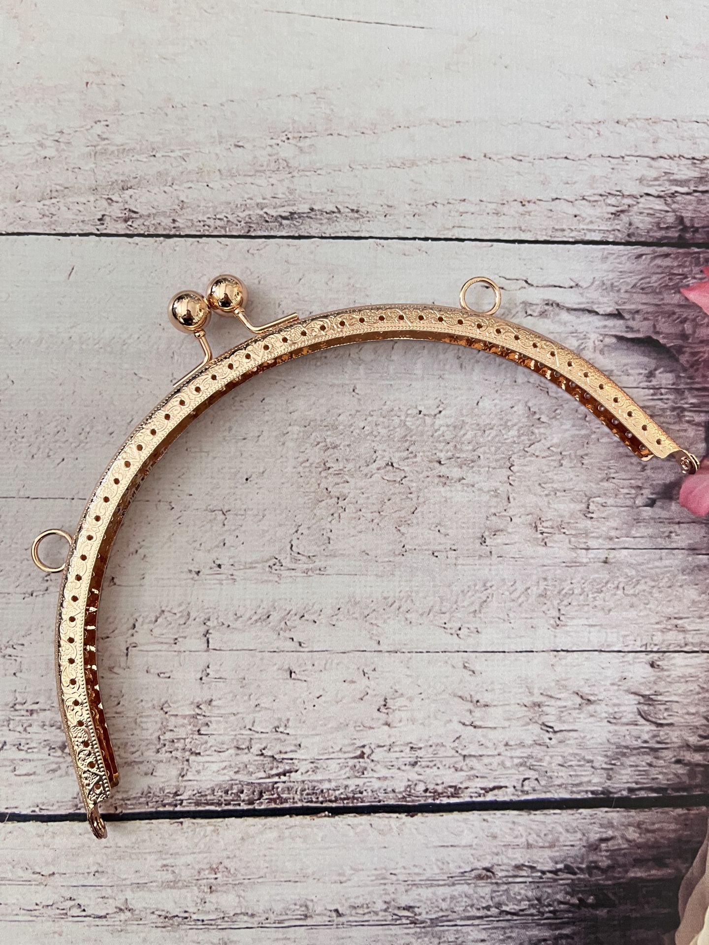 20 CM METAL ÇANTA KULPU   MODEL M-6 Gold