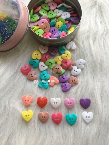 14 MM KALP DÜĞME AKRİLİK 15 ADET