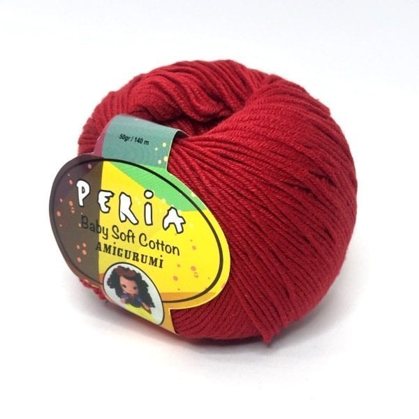 PERİA SOFT COTTON 01 KOYU KIRMIZI