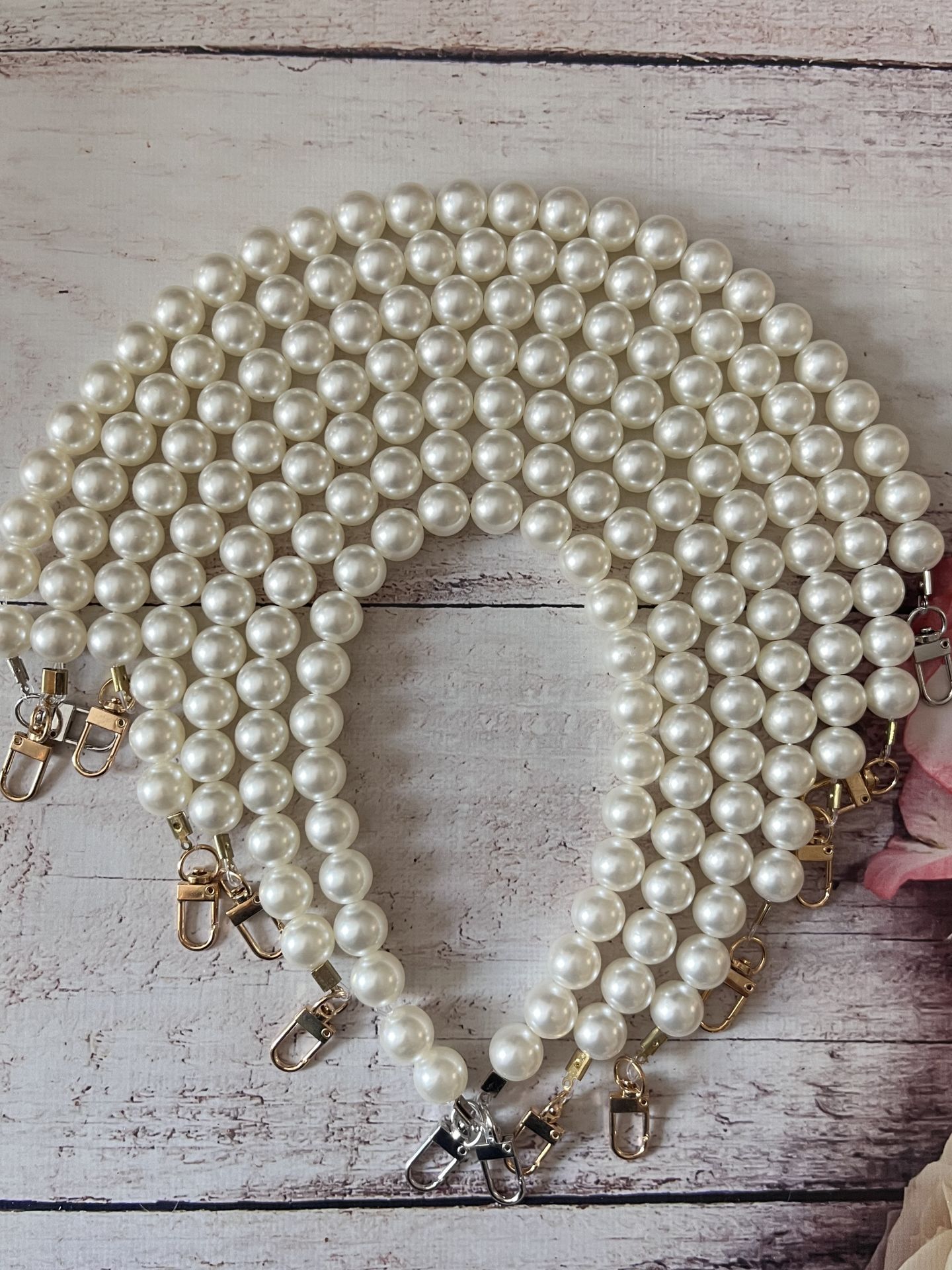 İNCİLİ ÇANTA ASKISI 40 CM