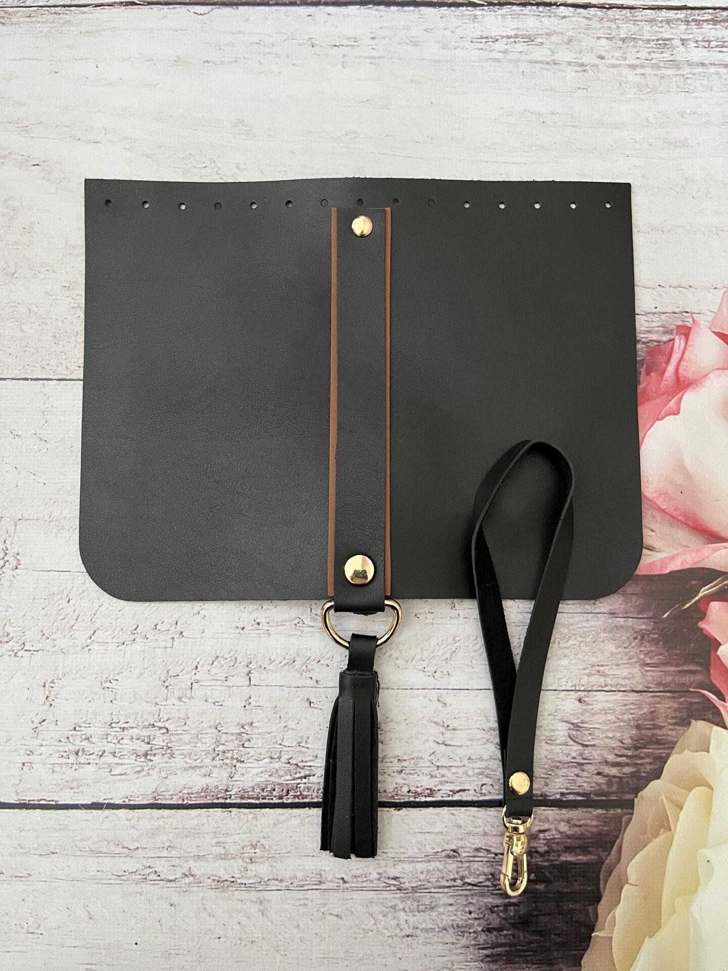 CLUTCH ÇANTA  ELCİKLİ SET PÜSKÜLLÜ 23 CM siyah