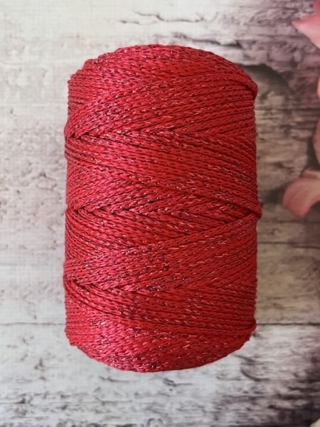 SİMLİ POLYESTER MAKROME S100 KIRMIZI