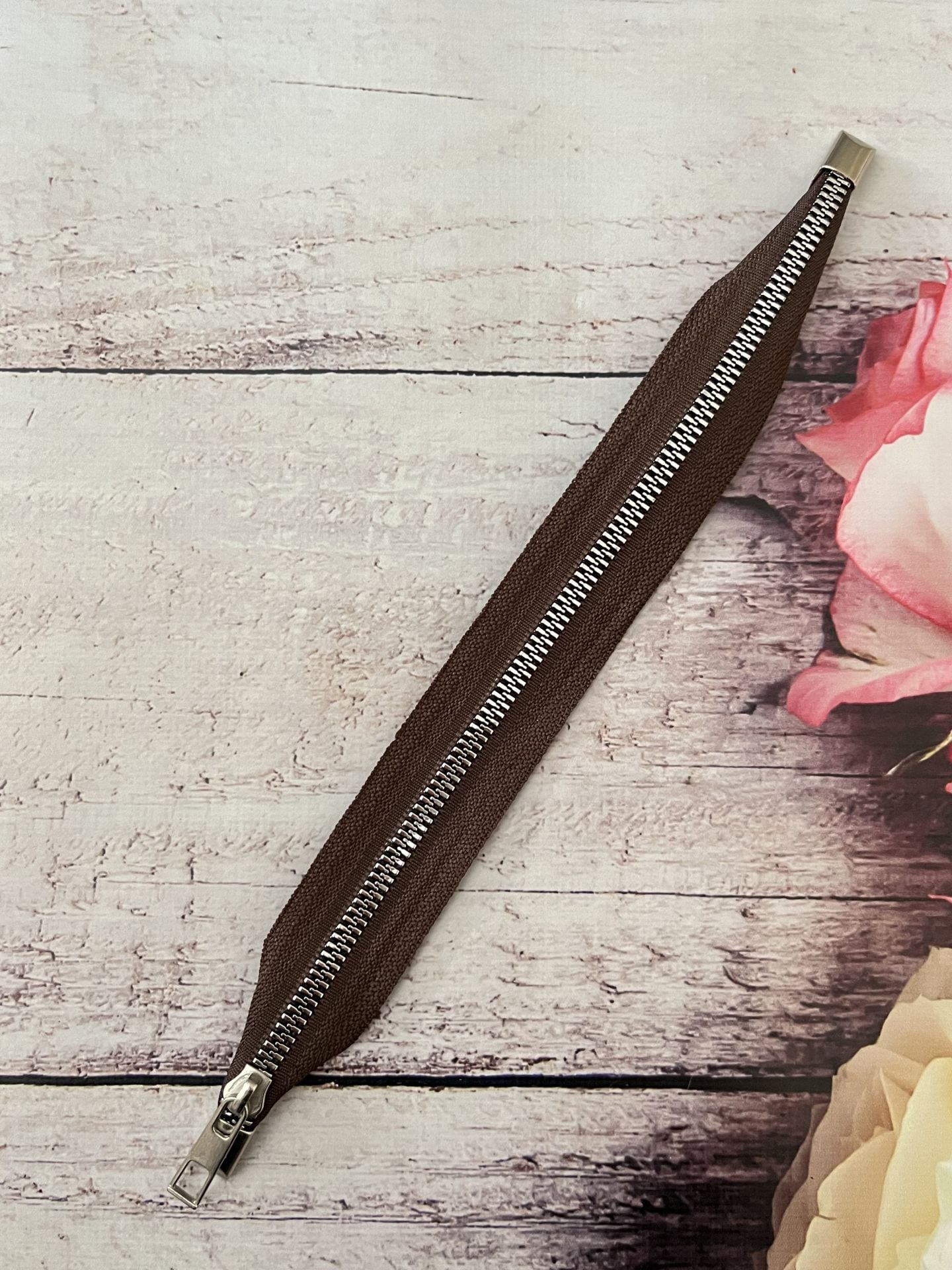 30 CM FERMUAR KAHVE GÜMÜŞ