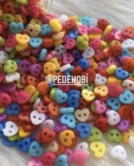 6 MM KALP DÜĞME KARIŞIK RENK 10 ÇİFT