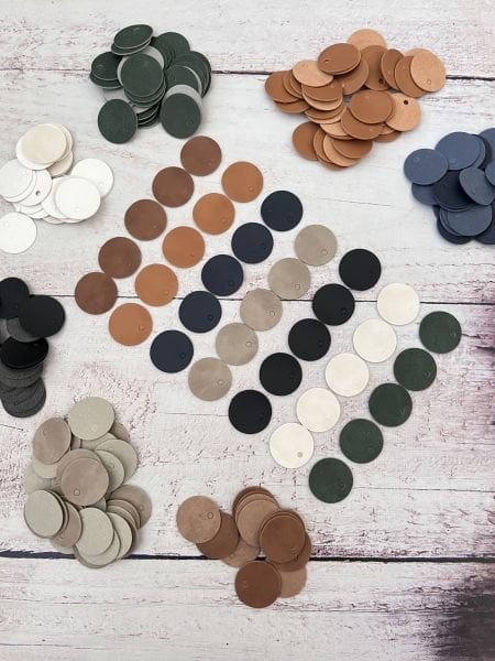 DERİ PUL  100' LÜ PAKET  (3 CM )