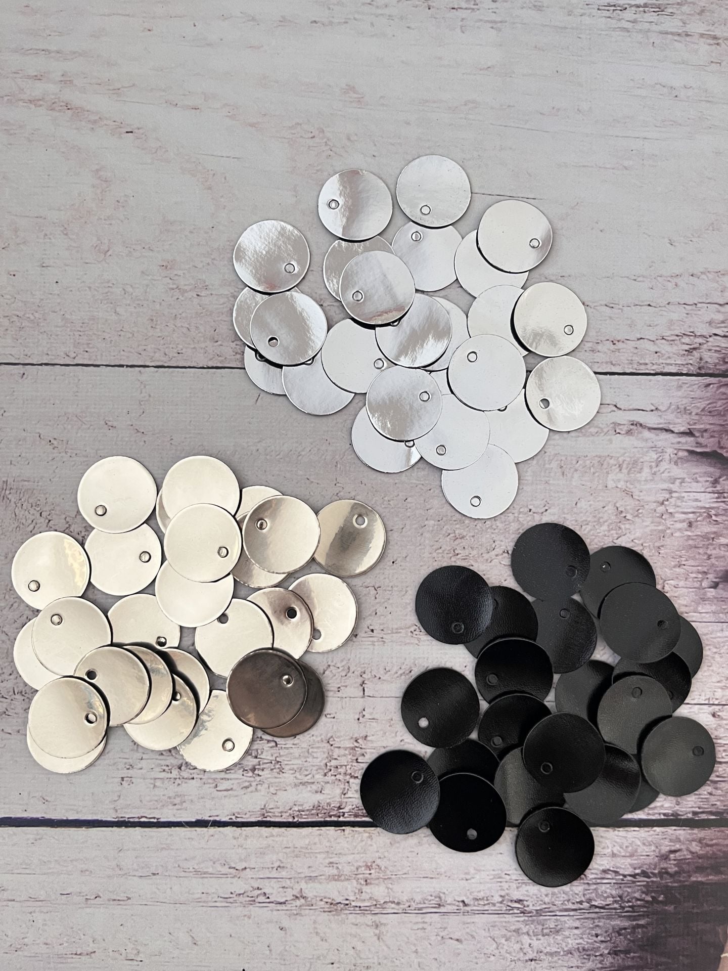 DERİ PUL DİSKO SERİ  100'LÜ PAKET  (3 CM ) Gold