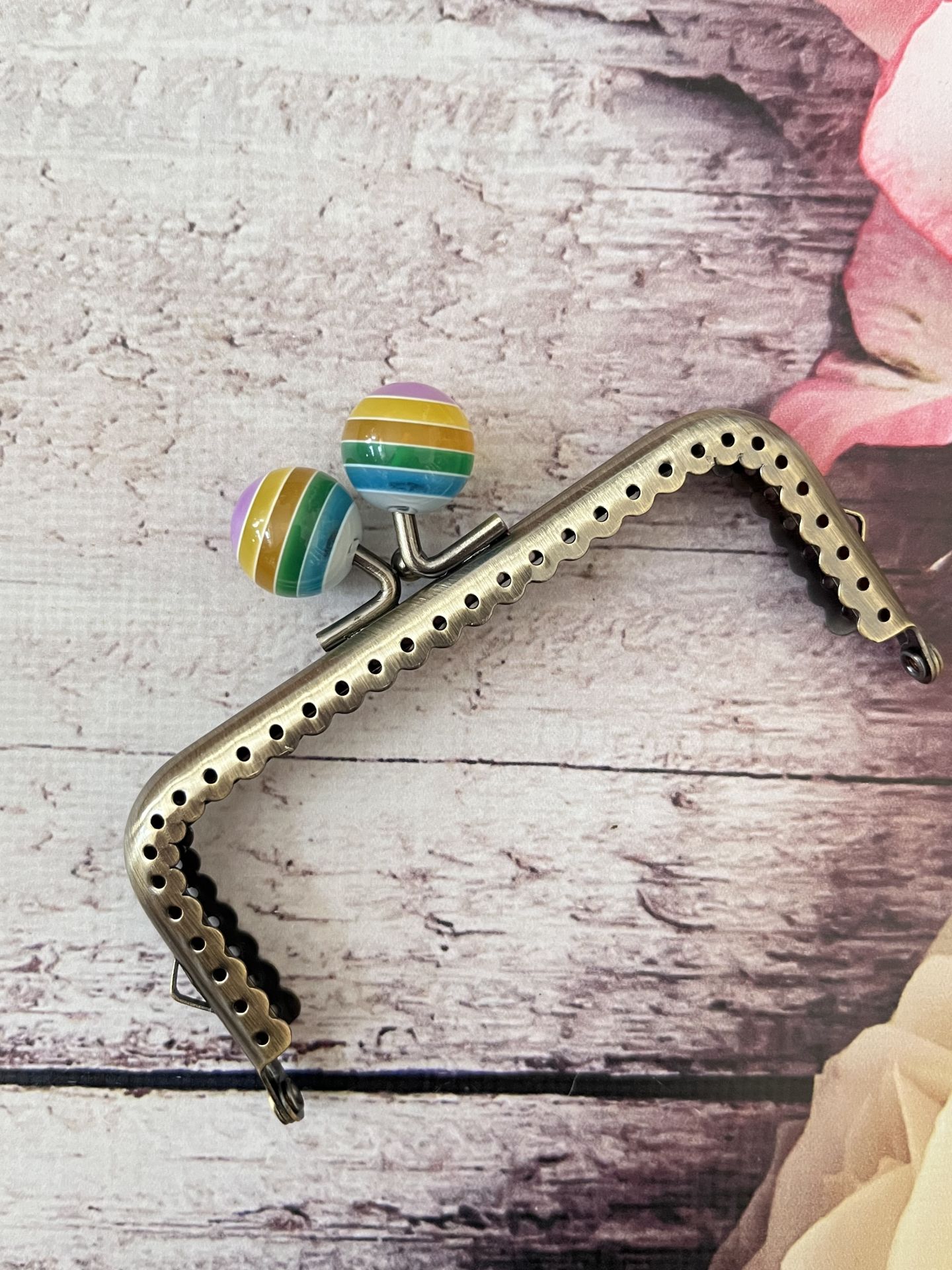 LOLİPOP KARE  CÜZDAN KLİPSİ 10.50 CM Antik