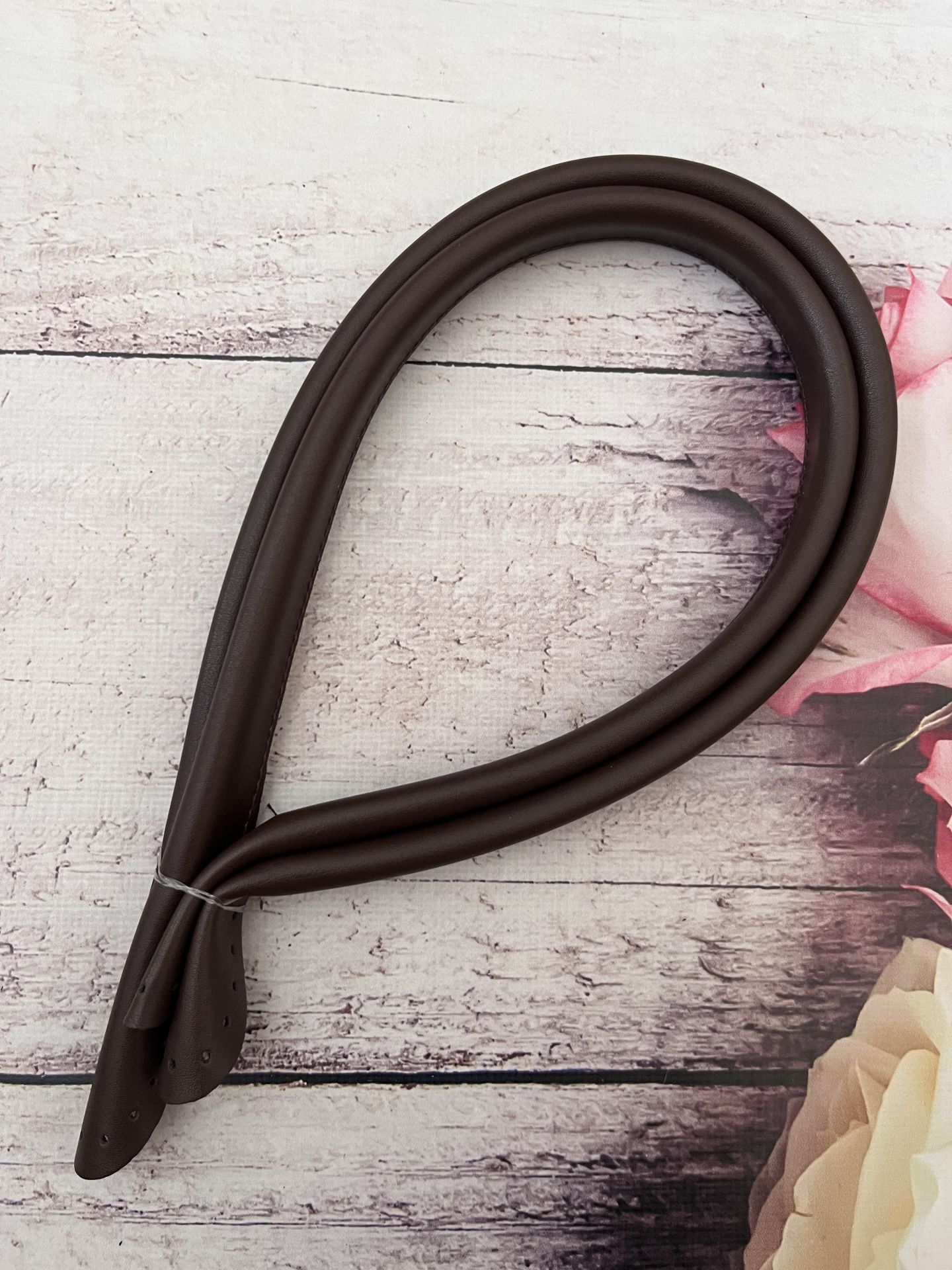 DERİ DİKMELİ 60 CM PELİKAN MODEL HORTUM SAP 1 ÇİFT KAHVE