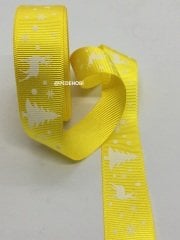 2.5 CM  GROGREN SARI ÇAM KURDELE 1 MT