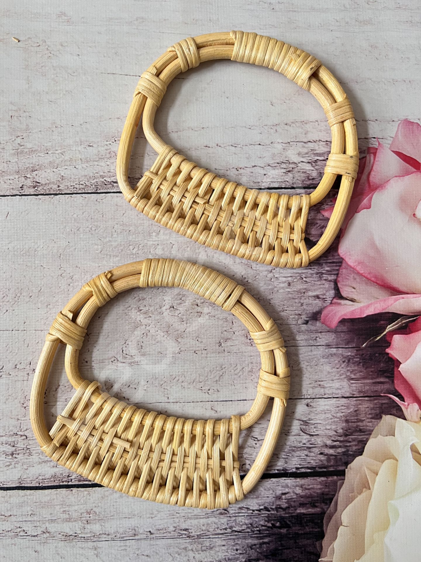BAMBU ÇANTA SAPI  YARIM ÖRGÜ 14.50 CM KOD 14 NATUREL