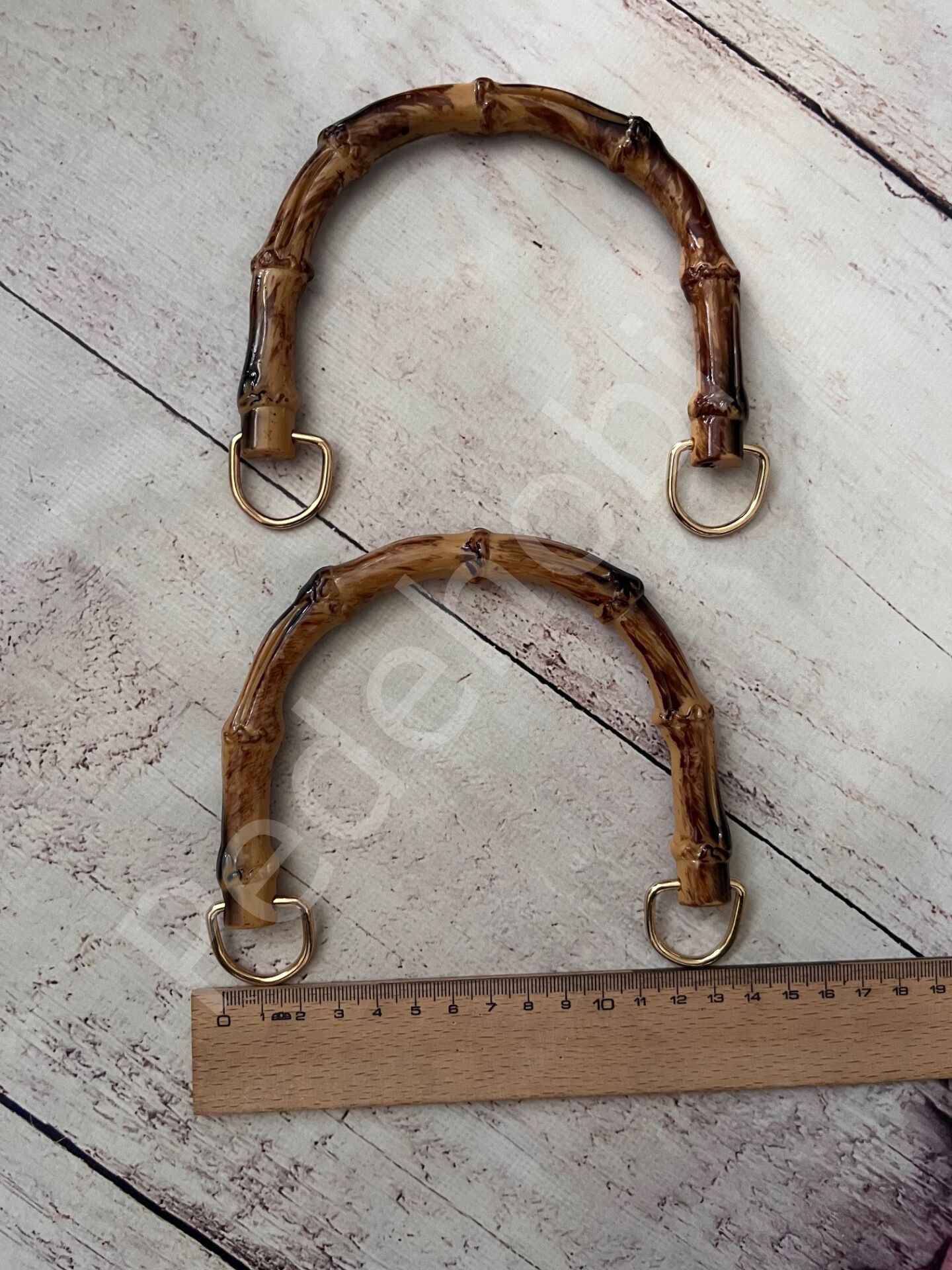 U MODEL BAMBU GÖRÜNÜMLÜ PLASTİK ÇANTA SAPI 13 CM