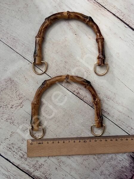 U MODEL BAMBU GÖRÜNÜMLÜ PLASTİK ÇANTA SAPI 13 CM