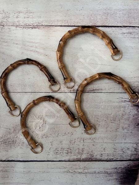 U MODEL BAMBU GÖRÜNÜMLÜ PLASTİK ÇANTA SAPI 16 CM
