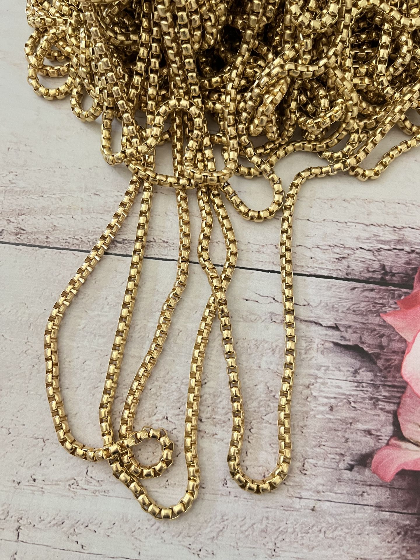 KÜP ÇANTA ZİNCİR METRELİK GOLD