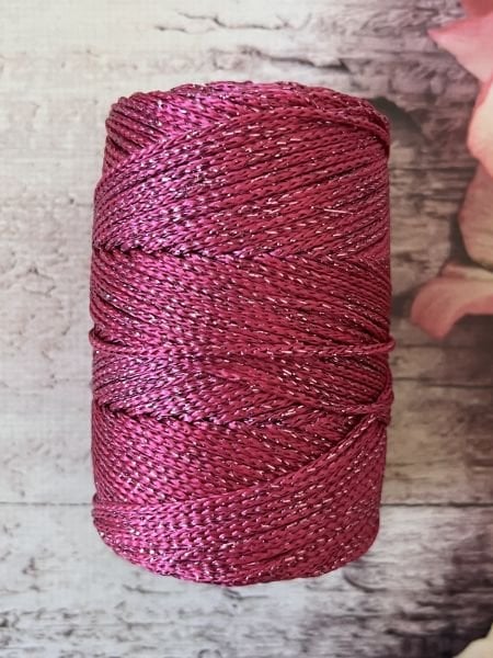 SİMLİ POLYESTER MAKROME FUŞYA