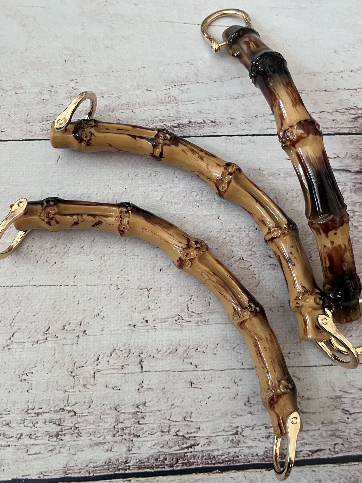 BAMBU GÖRÜNÜMLÜ C MODEL UCU DEMİR KULPLU SAP  1 ADET 17 CM