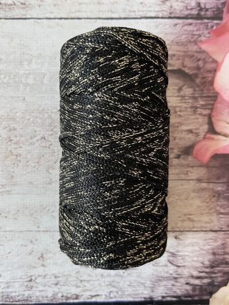 SİMLİ POLYESTER MAKROME A2270 SİYAH GOLD