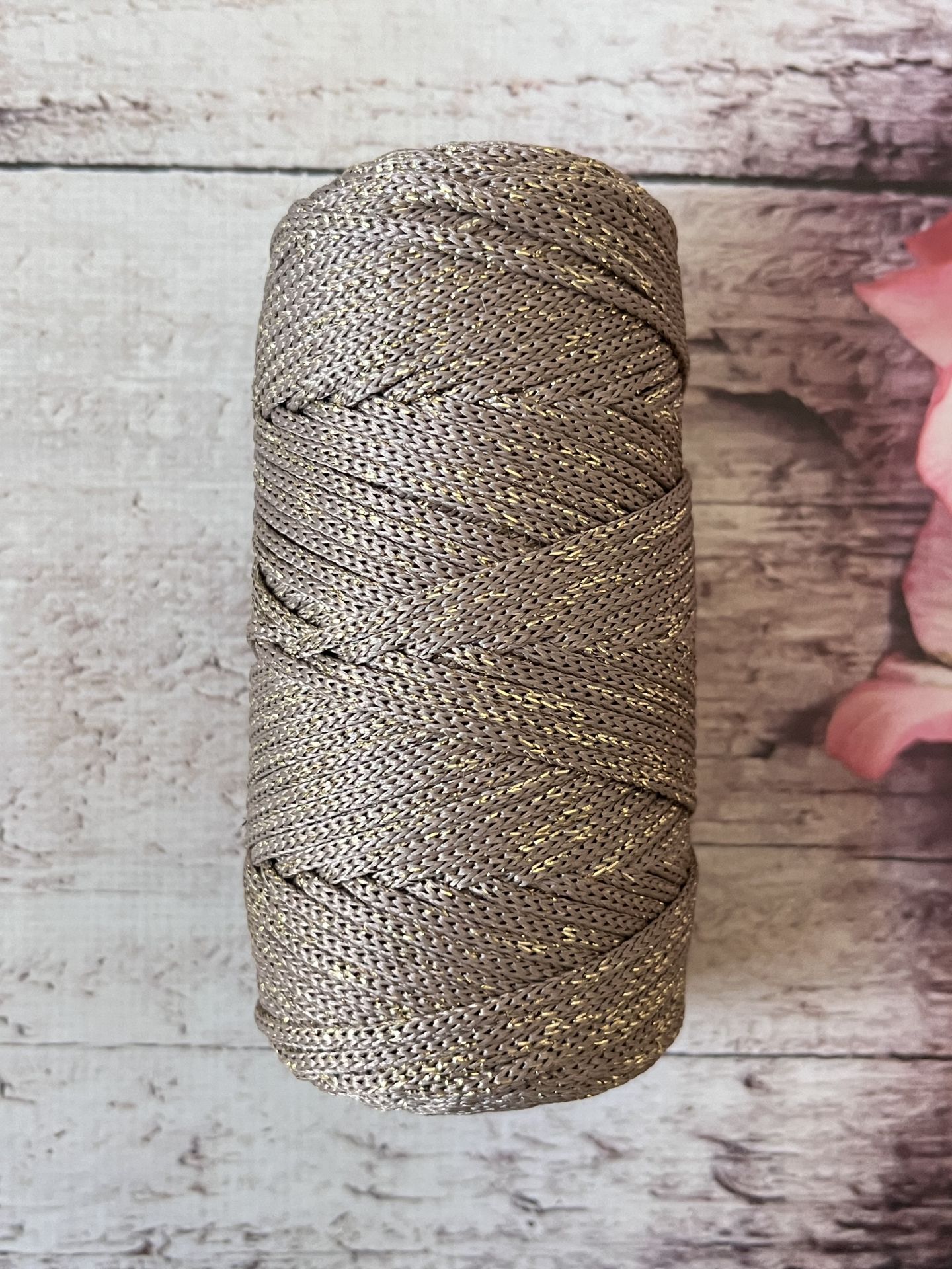 SİMLİ POLYESTER MAKROME A2033 BEJ ALTIN